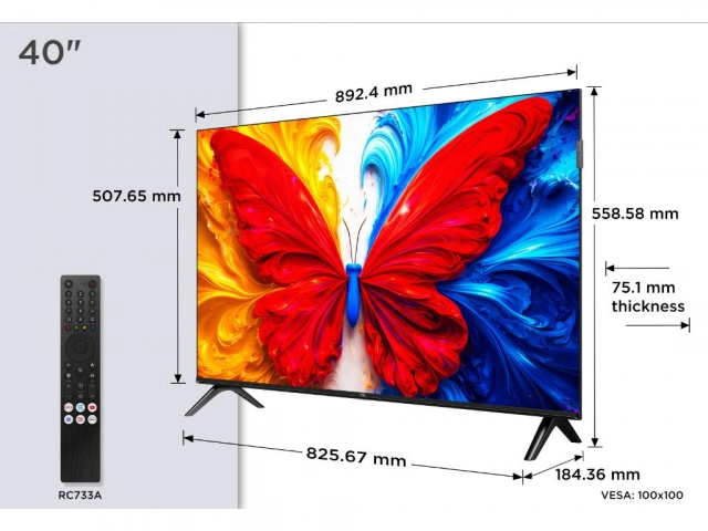 Televizor TCL 40S5L/QLED/40"/Full HD/60Hz/Android TV/crna