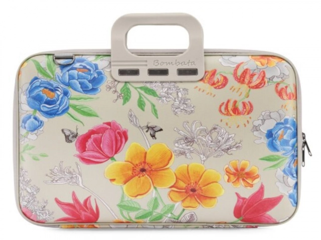 Torba BOMBATA Peonia  15,6"/16" - Limited Edition Grey/Silver