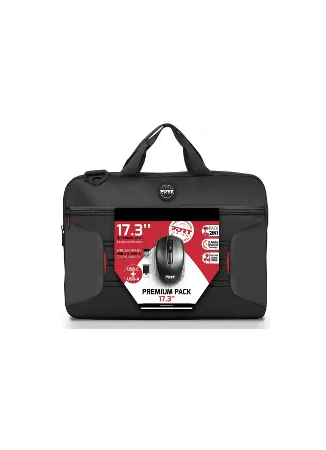 Torba za Laptop 17.3 Port Designs Premium pack + miš