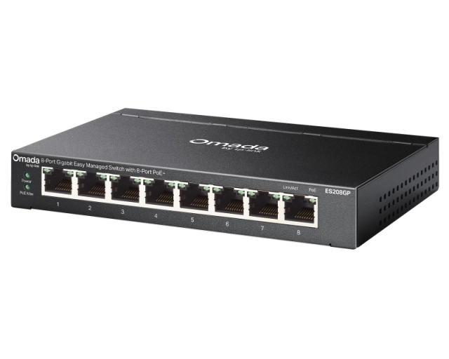 TP-LINK ES208GP Omada 8-Port Gigabit Easy upravljivi Switch 