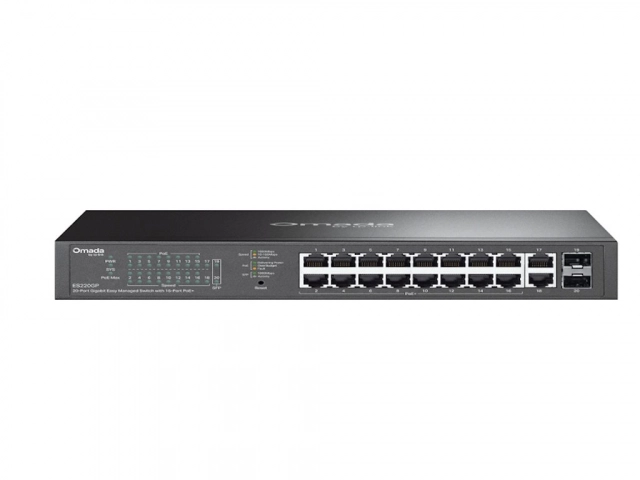 TP-LINK ES220GP(UN) Omada 20-Port Gigabit Easy upravljivi Switch sa16-Port PoE+ 