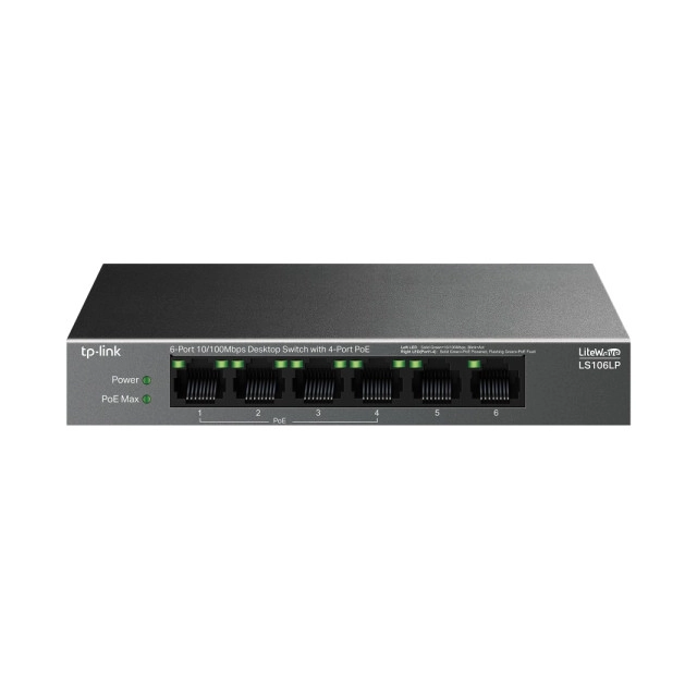 TP-LINK LS106LP 6-port 10/100mbps Desktop switch 