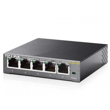 TP-LINK TL-SG105E Gigabit/5x RJ45/10/100/1000Mbps/eSm Switch 