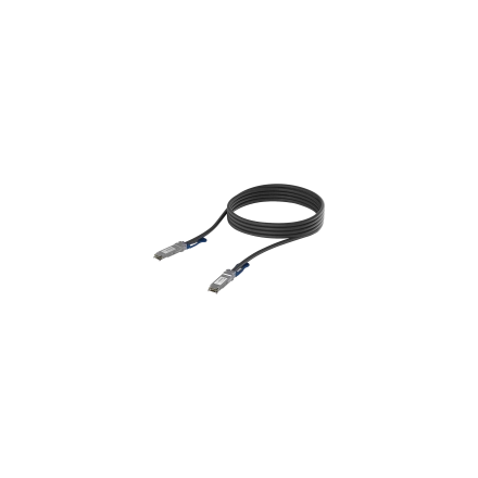 Ubiquiti UACC-DAC-QSFP28-0.5M QSFP28 direct attach cable with a 100 Gbps max data rate, Compatible with QSFP28 and QSFP+ interfaces