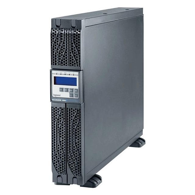 UPS Legrand DAKER DK + Tower/Rack, 2000VA/1800W, On Line Double Conversion, Sinusoidal, PFC, USB & RS232 port, 6 x IEC C13, batteries 6x 12V, 7.2Ah, 29.5 kg, (Optional Kit Rack 310952, SNMP card 311058, Battery Extension 310661)