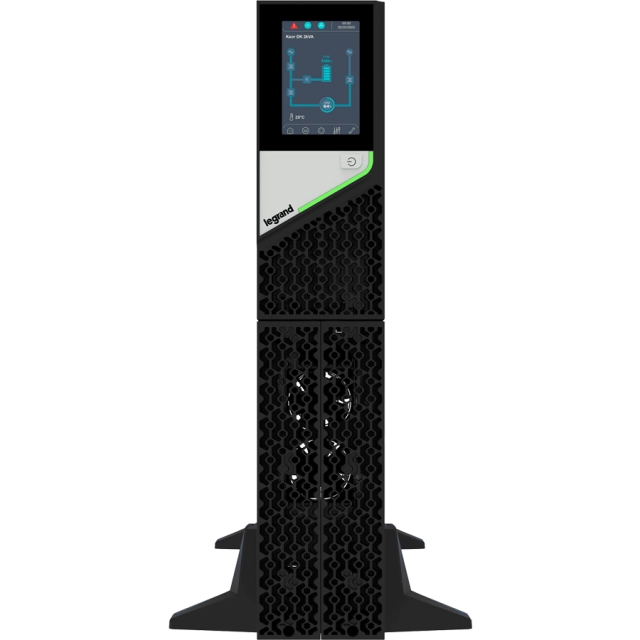 UPS Legrand KEOR DK Tower/Rack,, 2000VA/2000W, On Line Double Conversion, Sinusoidal, PFC, USB & RS232 port, 6x IEC C13 & 1x IEC C19, batteries 6x 12V, 7.2Ah (Optional Kit Rack 310952, SNMP card , Battery Extension 2U 3113631 )