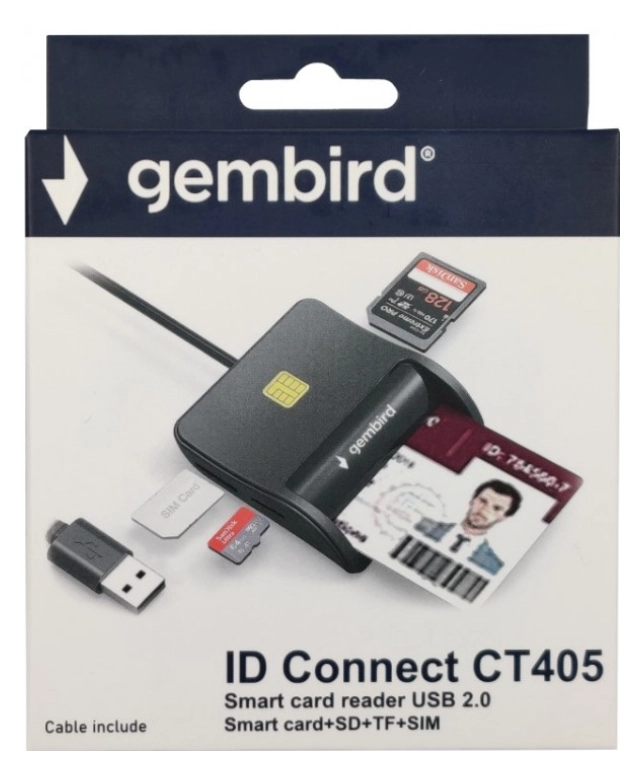 USB Smart Card Reader Gembird CRDR-CT405