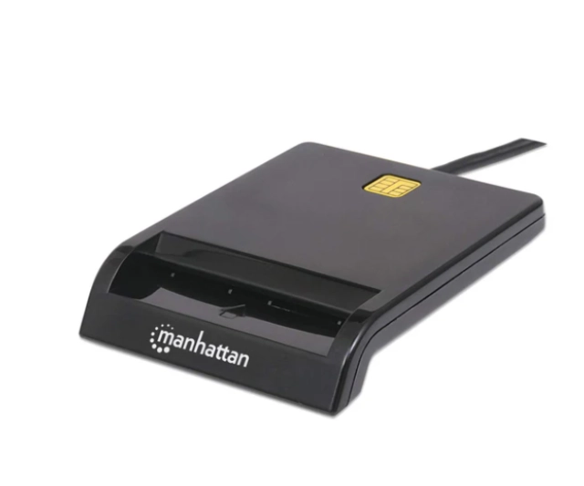 USB smart card reader Manhattan 102049, black