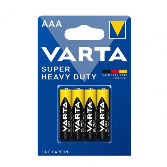 Varta cink-karbon baterije AAA VAR-R03/4BL