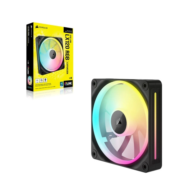 Ventilator Corsair iCUE LINK LX120-R RGB 120mm PWM Reverse Fan, CO-9051049-WW