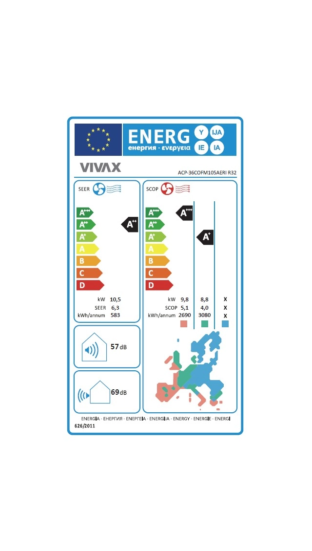 VIVAX COOL, klima ur.multi, ACP-36COFM105AERI2, spoljna jed