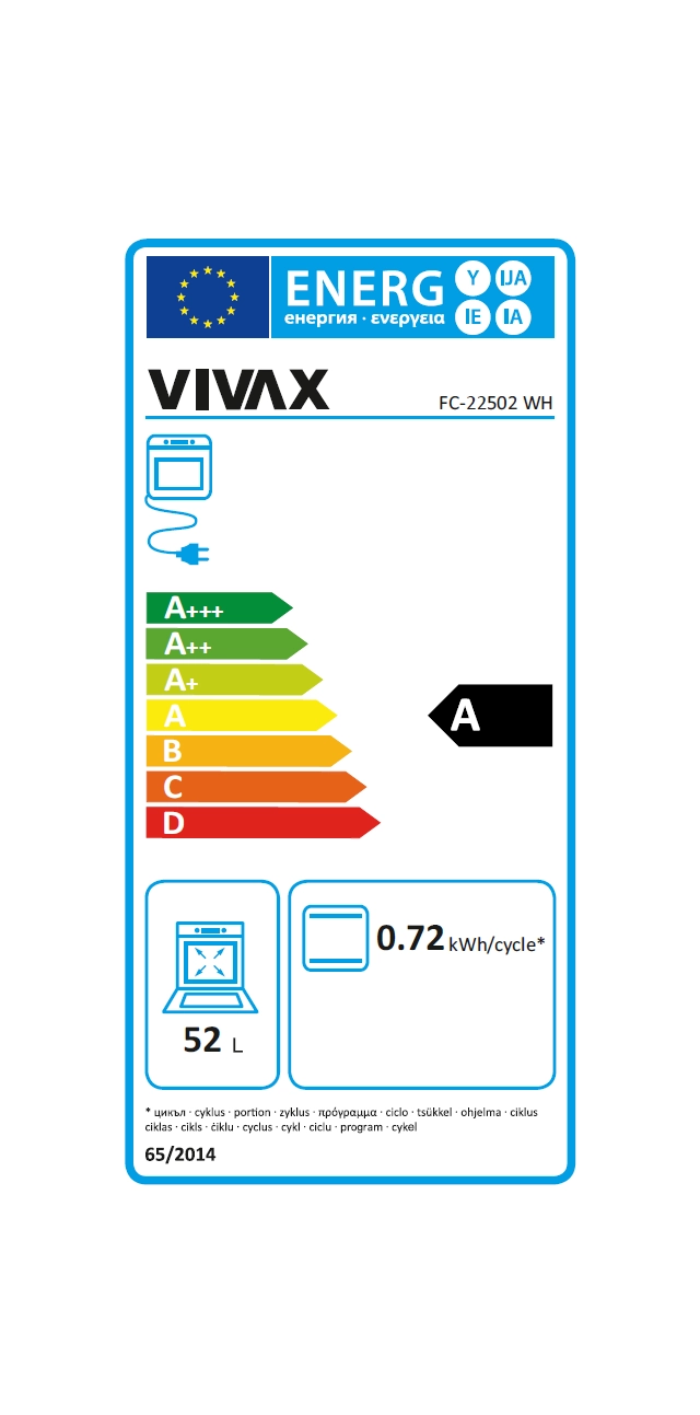 VIVAX HOME kombinovani šporet FC-22502 WH
