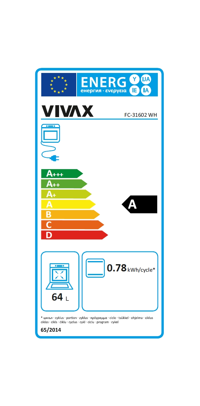 VIVAX HOME kombinovani šporet FC-31602 WH